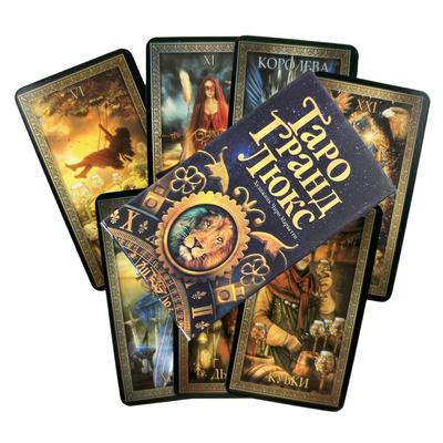 Russian Grand Lion Tarot Cards Divination Fortune Telling With Paper Guidebook Deck Entertainment Board Game Party Edition