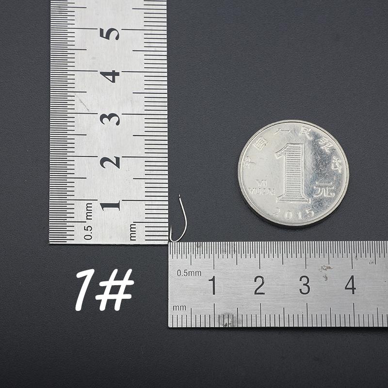 

100 шт., длинный хвостовик, колючий рыболовный крючок, высокоуглеродистые рыболовные крючки, крючок для карпа, сплющенная ручка, 1-10, рыболовные аксессуары для белой лисы 1#