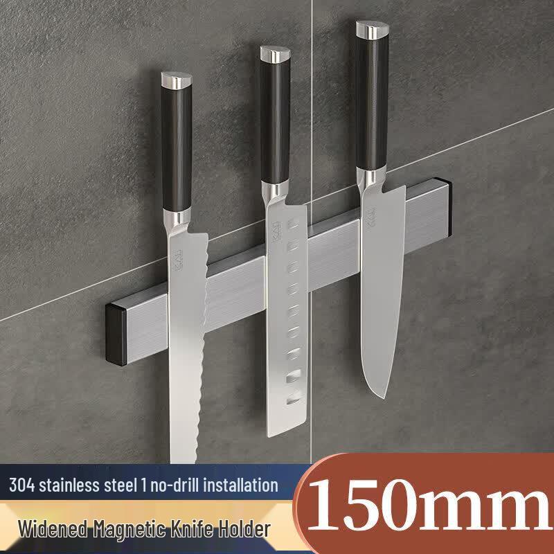 QW Magnetic Kitchen Knife Holder with Storage Shelf
