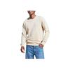 Adidas Letter Logo Print Crew Neck Sweatshirt Men Tops Beige IJ6106