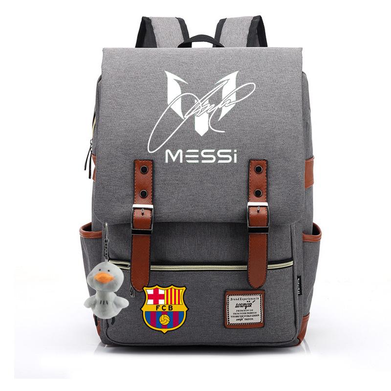 2023 neuer Schulranzen Lionel Messi Koreanischer Oxford-Stoff Rucksack Nylon, Reisetasche Damen Outdoor Rücken