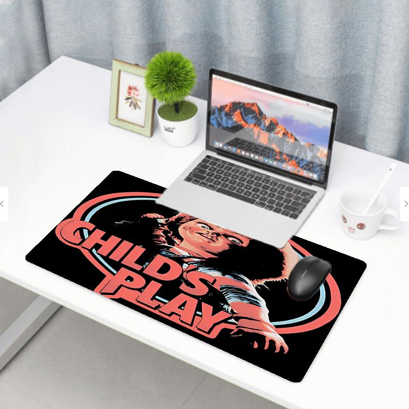 Bride of Chucky Print Mouse Pad, Anti‑Slip Desktop keyboard Mat, for PC Laptop Gaming Working Daily Use, Cool Festival Surprise Gift