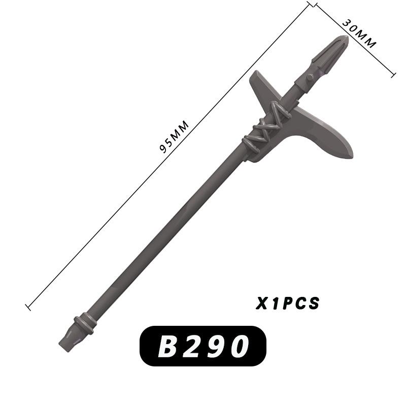 10Pcs Ancient Chinese Weapon Figurine Building Block Accessories Puzzle Assembly Children'S Toys