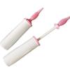 Dual-Action Pink & White Balloon Pump - Large Manual Inflator