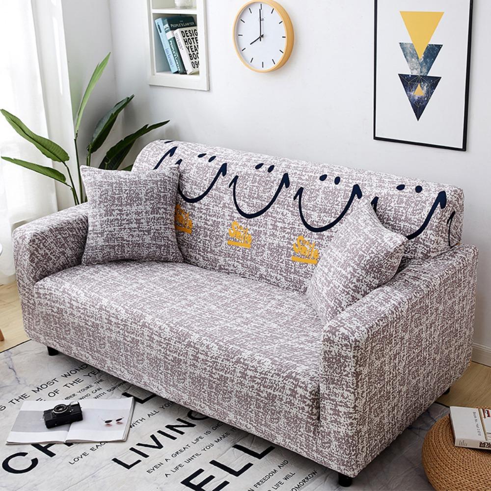 

Elastic Sofa Slipcover Full Wrap Universal Fit for Leather Fabric Couches All Season Stretchable Sofa Protector Quad XL 235-300CM