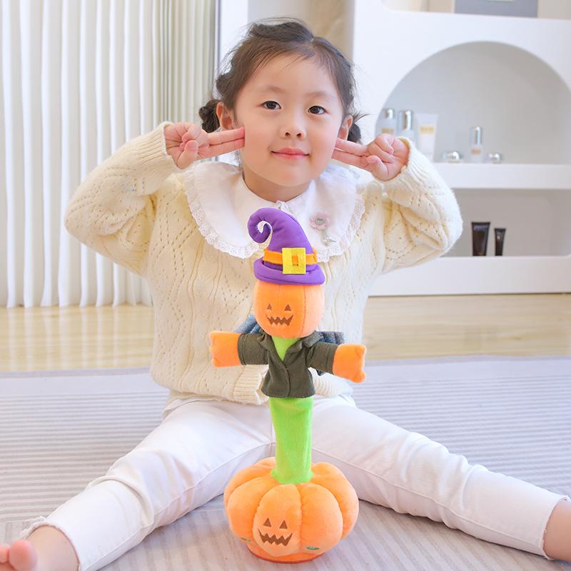 Kreative 40cm Elektrische Plüschpuppen Tanzende Tiere Superweiche Puppen Cartoon Weihnachtsmann Fledermäuse Kürbis Spielzeug Halloween Geburtstagsgeschenk