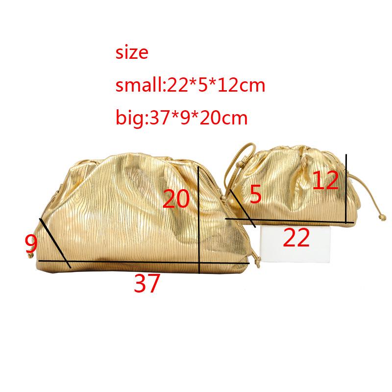 2023 Goldwolke Damen Umhänge- & Handtasche: Große/Kleine gewebte Teigtaschen-Tasche