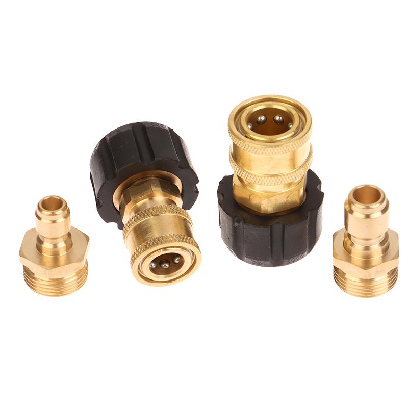 Swivel M22 To 1/4" 3/8" Quick Connect Hitch Kits For High Pressure Wash Sprinkler To Hose Adaptor Connection 5000 Psi