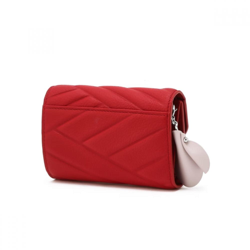 Daks Red Dd Logo Leather Wallet Dcwa6e775r2