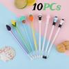 1Pc Cartoon Cat Paws Carrots 0.5mm Carbon Black Quick Drying Pen Writing Flows Smoothly Back To School Gifts During The Back To School SeasonSuitabl