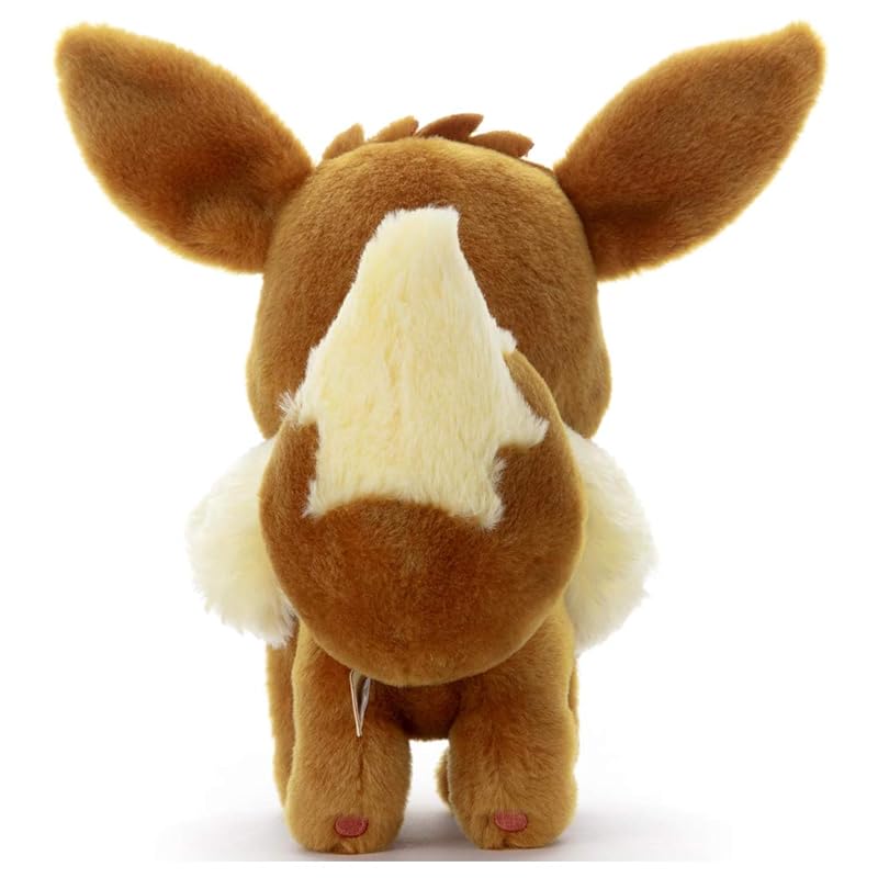 Takara Tomy Arts Pokémon I Choose You! Plush Toy Eevee, Approximately 21cm Tall