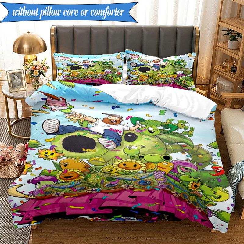 Zombie Party 3pcs K-pop Music Group Bedding set,Ideal for Bedroom, Dormitory,Including Duvet Cover And 2pcs Pillowcases,Fan Gifts
