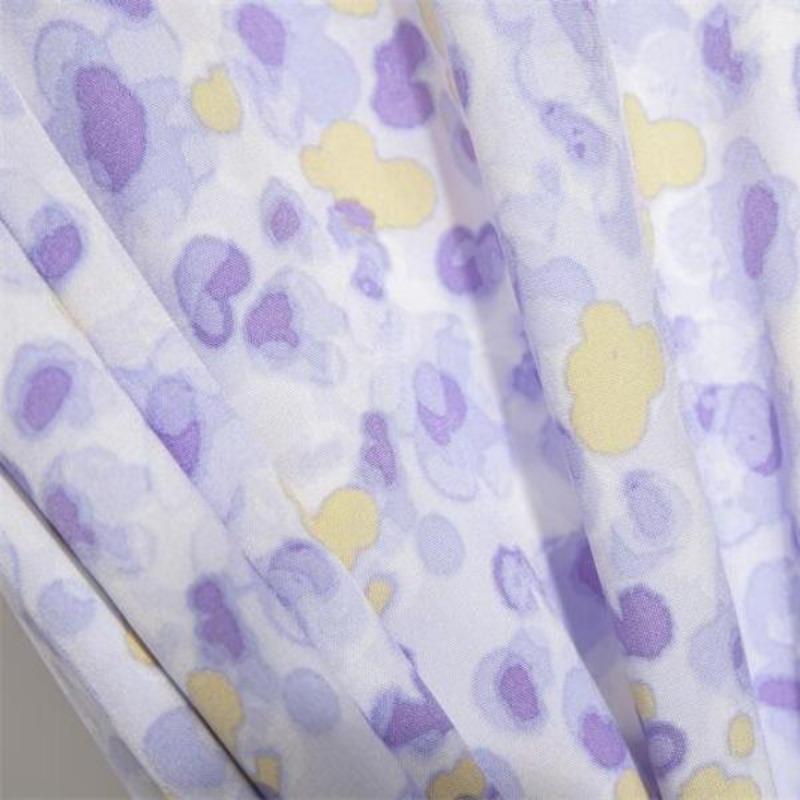 Gonne da donna primavera estate Gonne da donna stampate floreali casual Gonne a trapezio midi in vita elastica