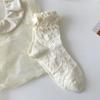 Cotton Mid-Calf Socks White Lace Princess Socks Sweet Lolita Socks  for Women