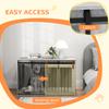 118cm Dog Crate Furniture with Removable Cushion for Extra Large Dogs - Grey