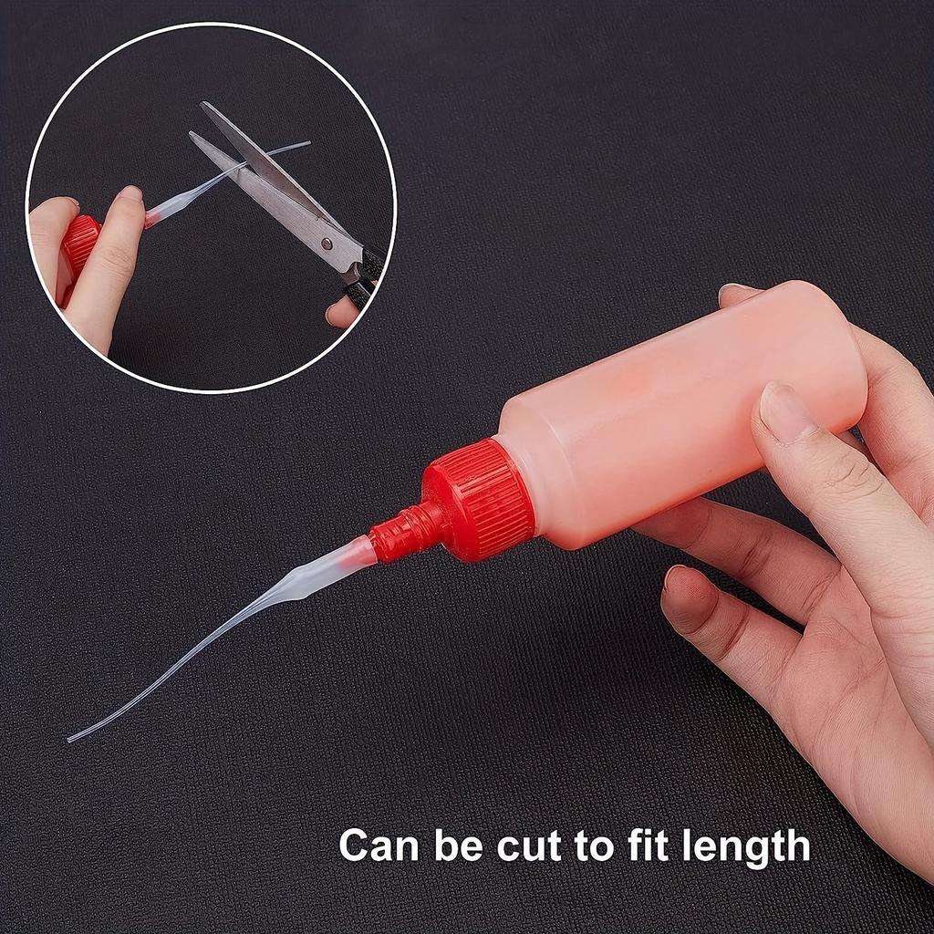 Glue Tips, 100pcs Plastic Glue Micro-Tips Glue Extender Precision CA Glue Applicator For Arts Crafts Hobby Projects Guitar Fret Slot