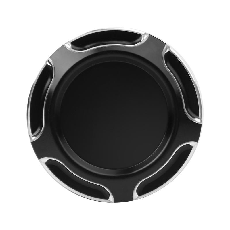Motorcycle CNC Aluminium Black Gas Cap Fuel Oil Tank Cover For Harley Sportster XL 883 1200 Dyna Softail Touring Road King