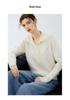 Cashmere Cable Knit Polo Collar Loose Long-Sleeve Sweater for Autumn/Winter