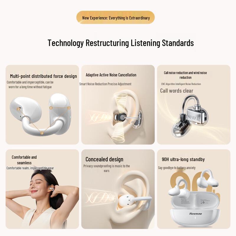 Newmine LY82 Open-Ear Bluetooth Headset
