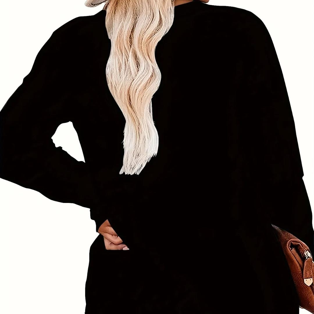 

Футболка с принтом рождественского креста Иисуса, повседневный топ с круглым вырезом и длинными рукавами, женская одежда L