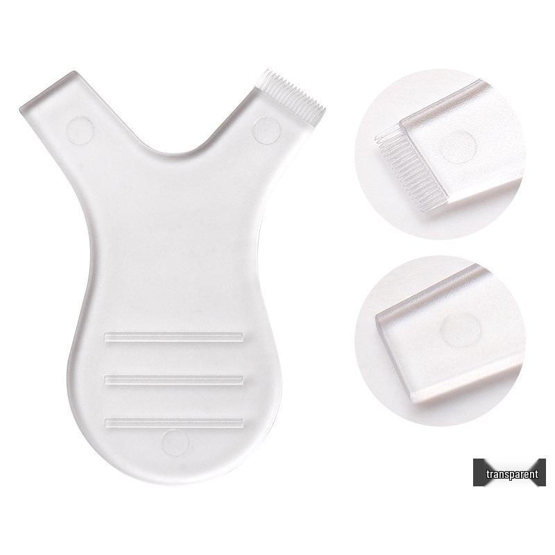 Y-shaped Eyelash Extension Brush, Mini Lash Perm Comb, Portable Eyebrow Brush, False Eyelash Application Tool.