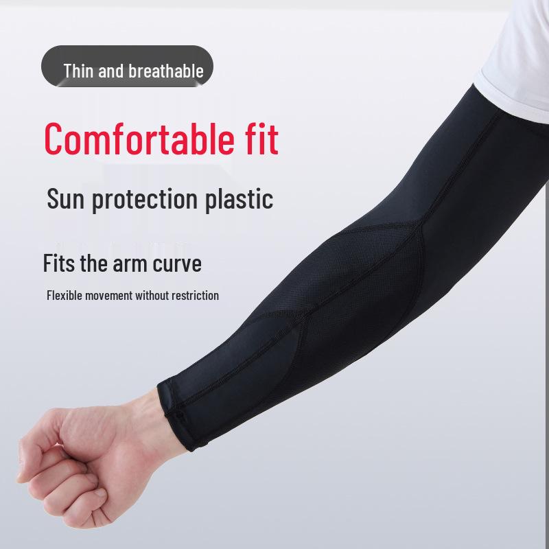 Unisex Ice Silk Sun Protection Cooling Sleeves for Outdoor Driving & Cycling