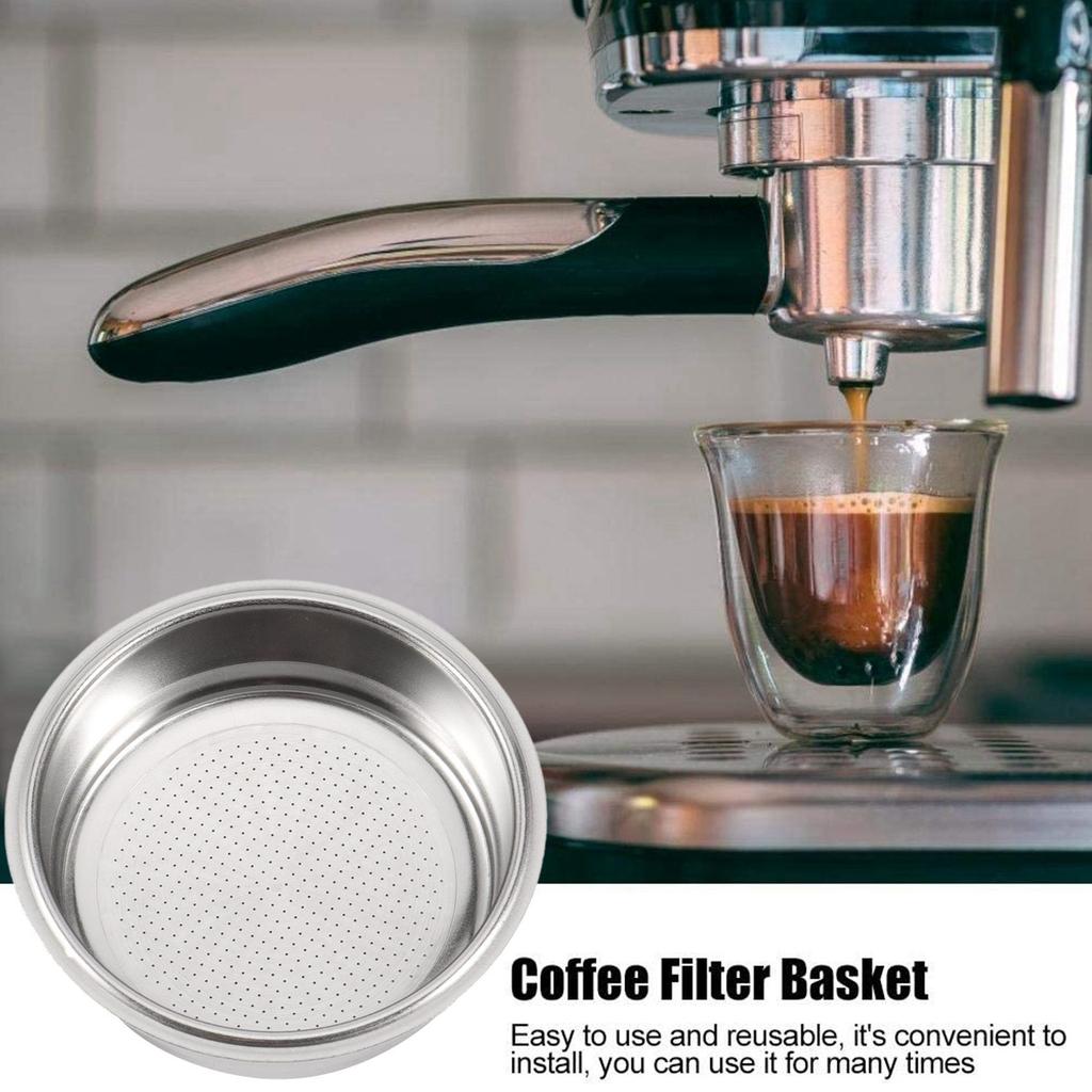 VOFUN-3X Coffee Filter,51Mm Stainless Steel Coffee Filter Cup Basket,Non-Pressure Coffee Maker Filters, A