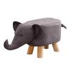 Durable Seating Chair Solid Wood Legs Elephant Footstool Kids Elephant Stool  Living Room