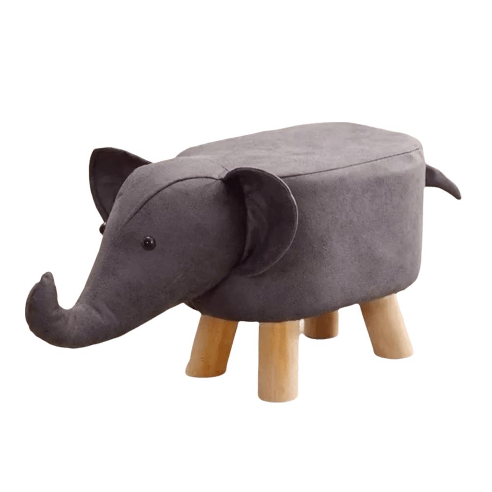 Durable Seating Chair Solid Wood Legs Elephant Footstool Kids Elephant Stool Living Room