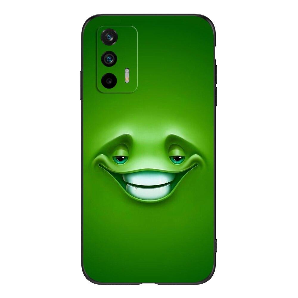 Für Realme GT 5G Hülle Weiche Silikon Handy Rückseite Für OPPO RealmeGT RMX2202 coque 6.43"; schwarze TPU-Hülle niedlich lustig