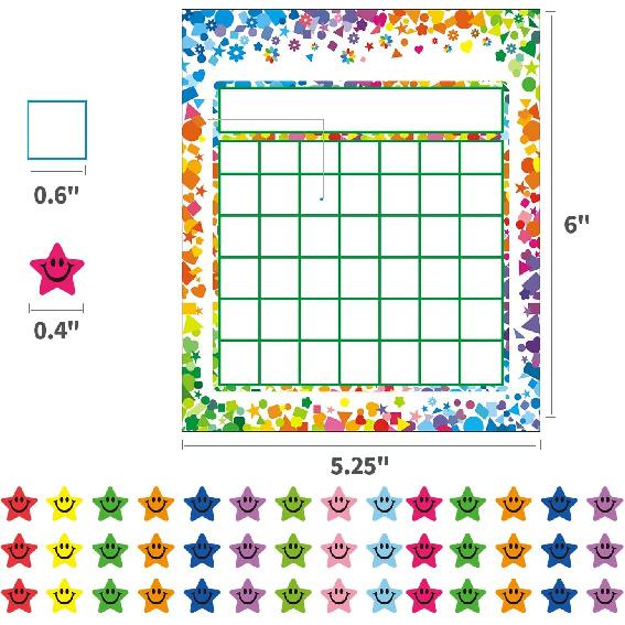 REGELETO 80 Pack Incentive Reward Chart for Classroom Home Behavior for Students with 2400 Pieces Star Stickers
