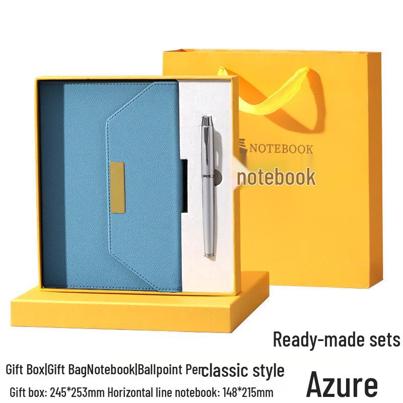 Tri-fold A5 Gift Box Set: Premium Business Meeting Notebook with Custom Logo