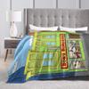 Bobs Funny B-Burgers Stuff Blankets Lightweight Thin Velvet  Throw Blanket Comfortable Bedspreads