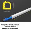 1 Stück 1/2/3 Meter Flexible Bodenkabelabdeckung PVC-Kabel Wandkabelverstecker Bodenkabelmanagement Kabelabdeckung Einfache Installation