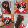 Children's Chinese Bow Braid Hair Clip & Hanfu Wig Headdress