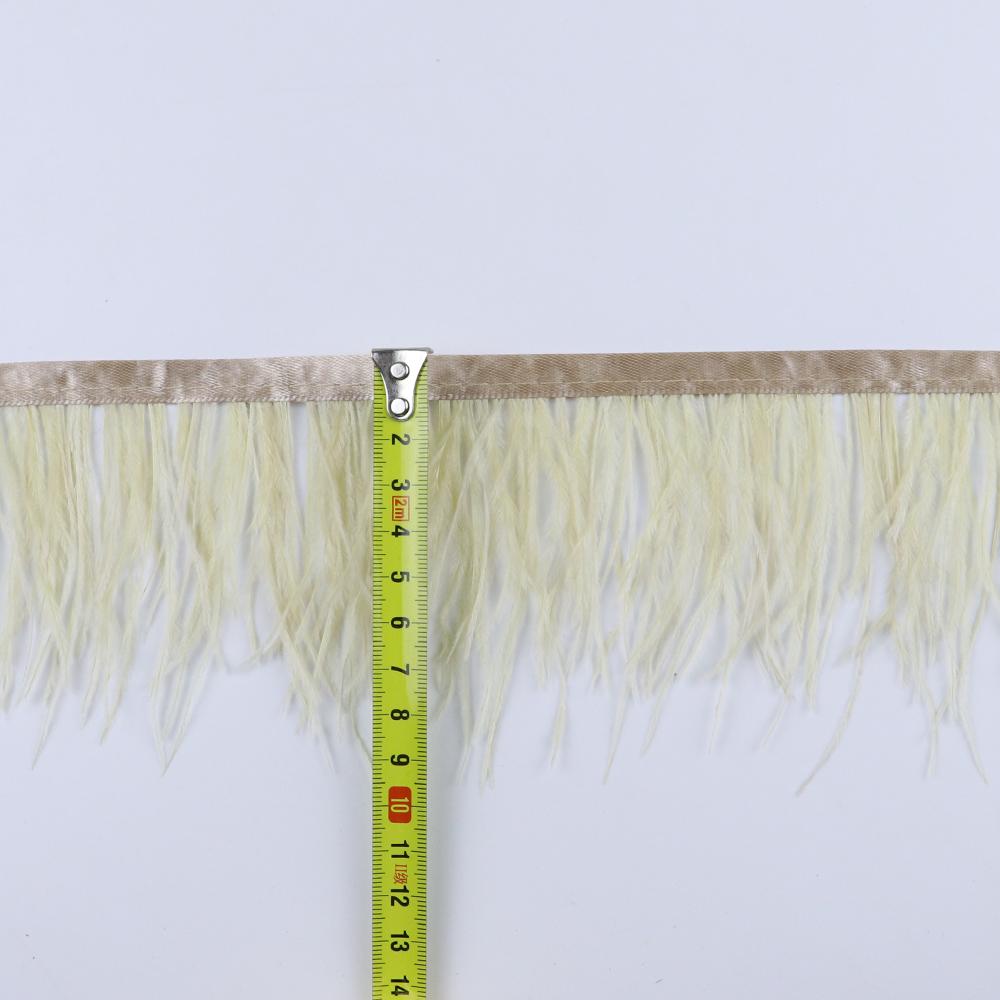 Feather8-10cm Light Purple Ostrich Feather Trims 1m 5m 10m for Crafts High Quality Plume Fringe Cosplay Festivals Clothing Ribbon Decor