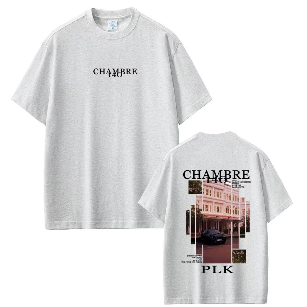 

2026 Rapper PLK Chambre 140 Album Graphic Tshirt Unisex Women Hip Hop Fashion Pop Music T Shirts Unisex Vintage Casual Tshirt S