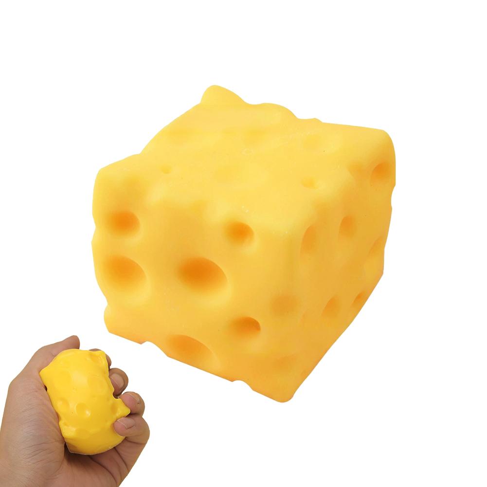 Toys Extra Large Size Cheese Fidget Toy Slow Rebound Shapeable Venting Ball Realistic Giant Squeeze for Adult Stress Relief