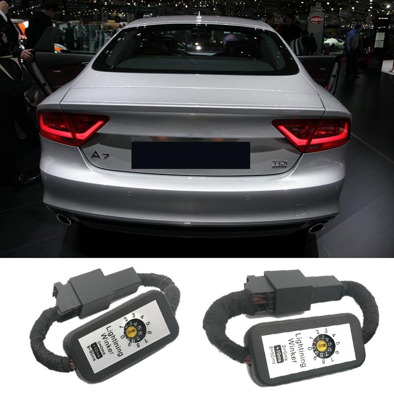 

M93K-2Pcs Car Light Dynamic Turn Signal Indicator LED Taillight Add-On Module For- A7 Sportback 2012-2014 чёрный