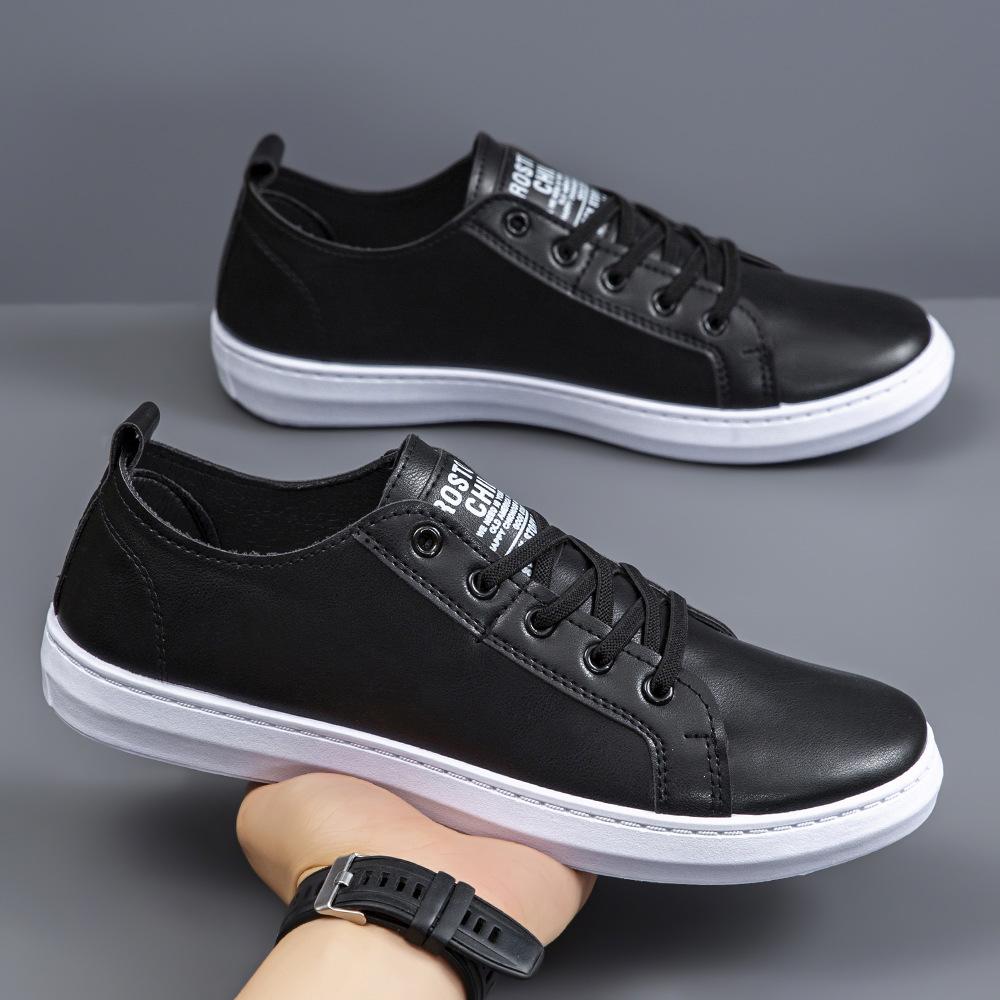 Men's Shoes 2025 New Little White Shoes Men's Board Shoes Men's Casual Shoes Korean Version Trendy Versatile Casual Leather Shoes