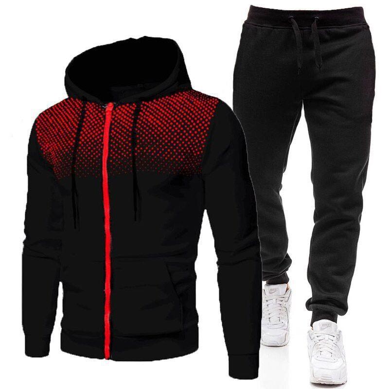 

Sweatshirt Pants Sports Fitness Men s Suit XL бордовий