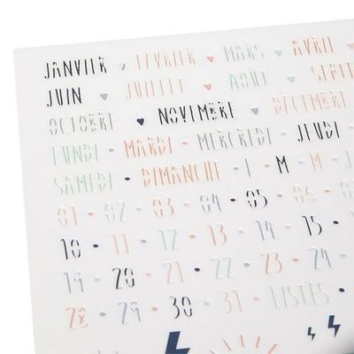 Diary Decoration Stencil 15 X 21 Cm - Calendar