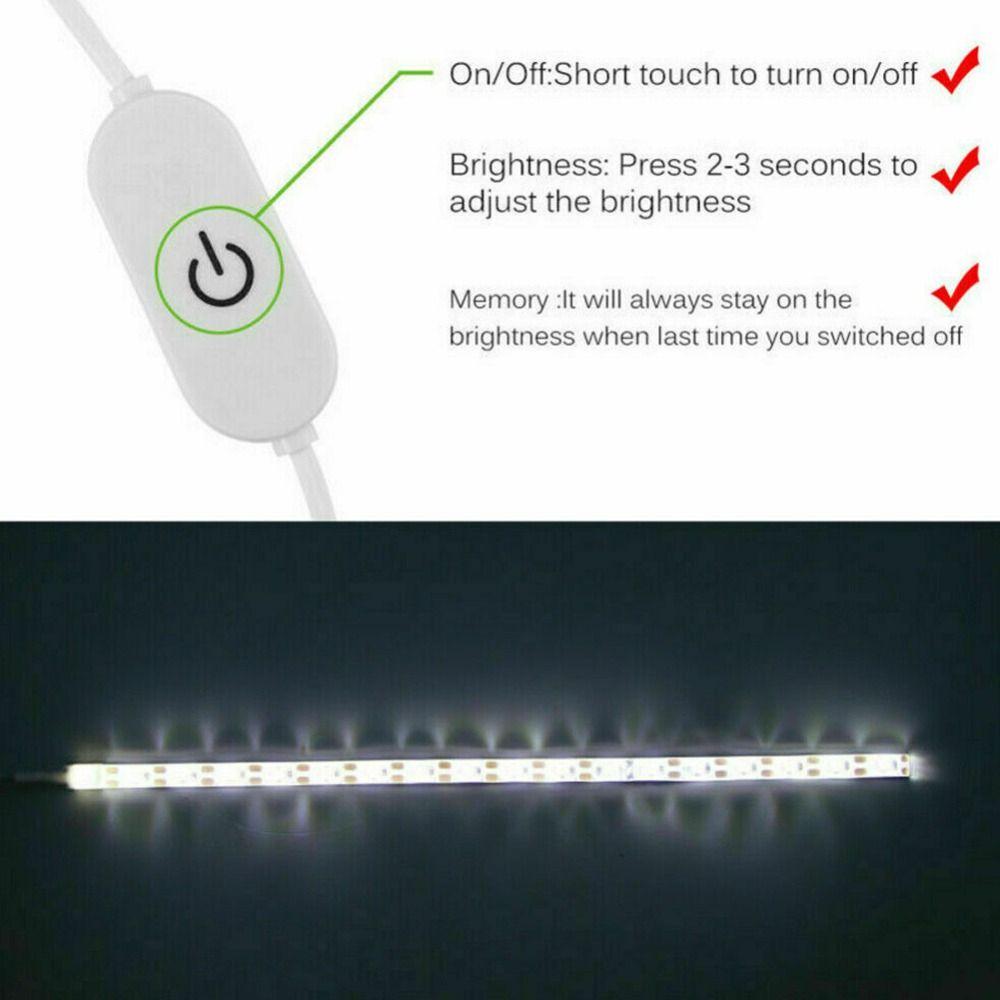 LED Sewing Machine Light Strip Kit USB 5V Powered With Touch Switch Lighting Strips for Kitchen Cabinet
