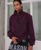Esc Studio Neck Chain Bomber Jacket (Purple)