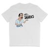 Paul Sykes It'S Sharks Cartoon Organic T Shirt Wakefield Uk Boxing