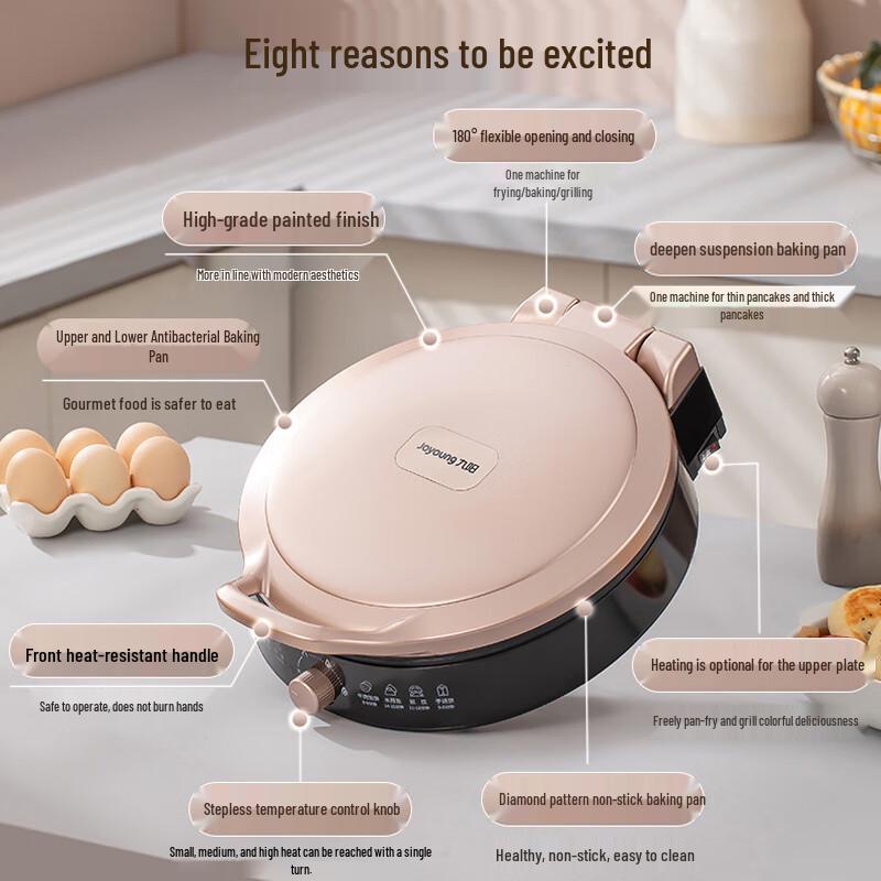 Joyoung Multi-functional Electric Griddle & Breakfast Maker CN plug (adapter included)