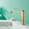 Tuqiu Gold Bathroom Faucet Gray Bathroom Basin Faucet Cold And Hot Water Mixer Sink Tap Single Handle Deck Mounted Tap