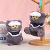 Cute Anime Angry Cloud Cat Plush Keychain Soft Fluffy Cartoon Kitten Plushie Doll Kawaii Kpop Idol Stuffed Pendant Bags Decor