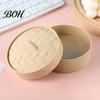 Creative Material Storage Bin Steamer Shape Box, with Lid, DIY Fondant Bread Artisan Craft Supply Box Crafts Display Case, for Handmade Collectibles