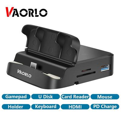 VAORLO USB Typ C HUB Docking Station für Samsung S20 S10 Dex Pad Dock Station USB-C Zu HDMI USB 3.0 SD TF Karte USBC PD Adapter